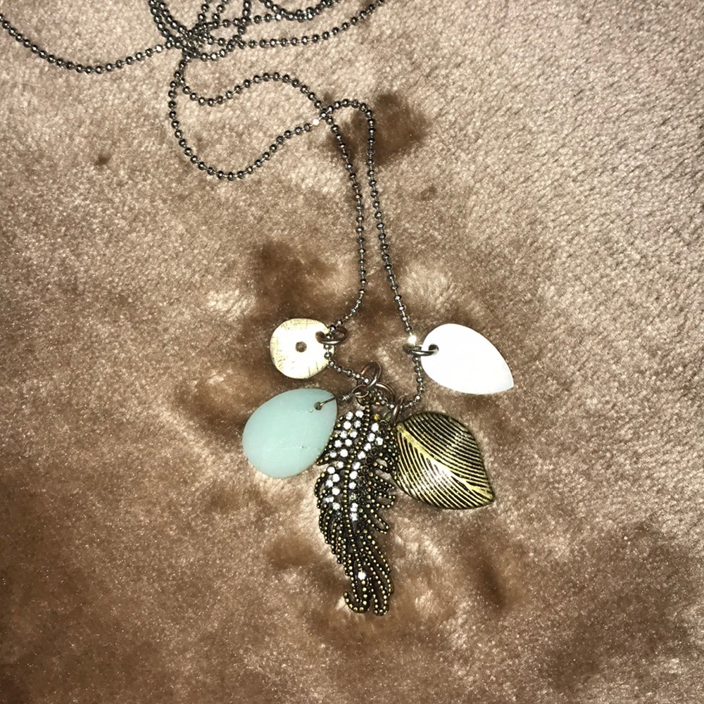 American Eagle Outfitters Feather Charm Necklace